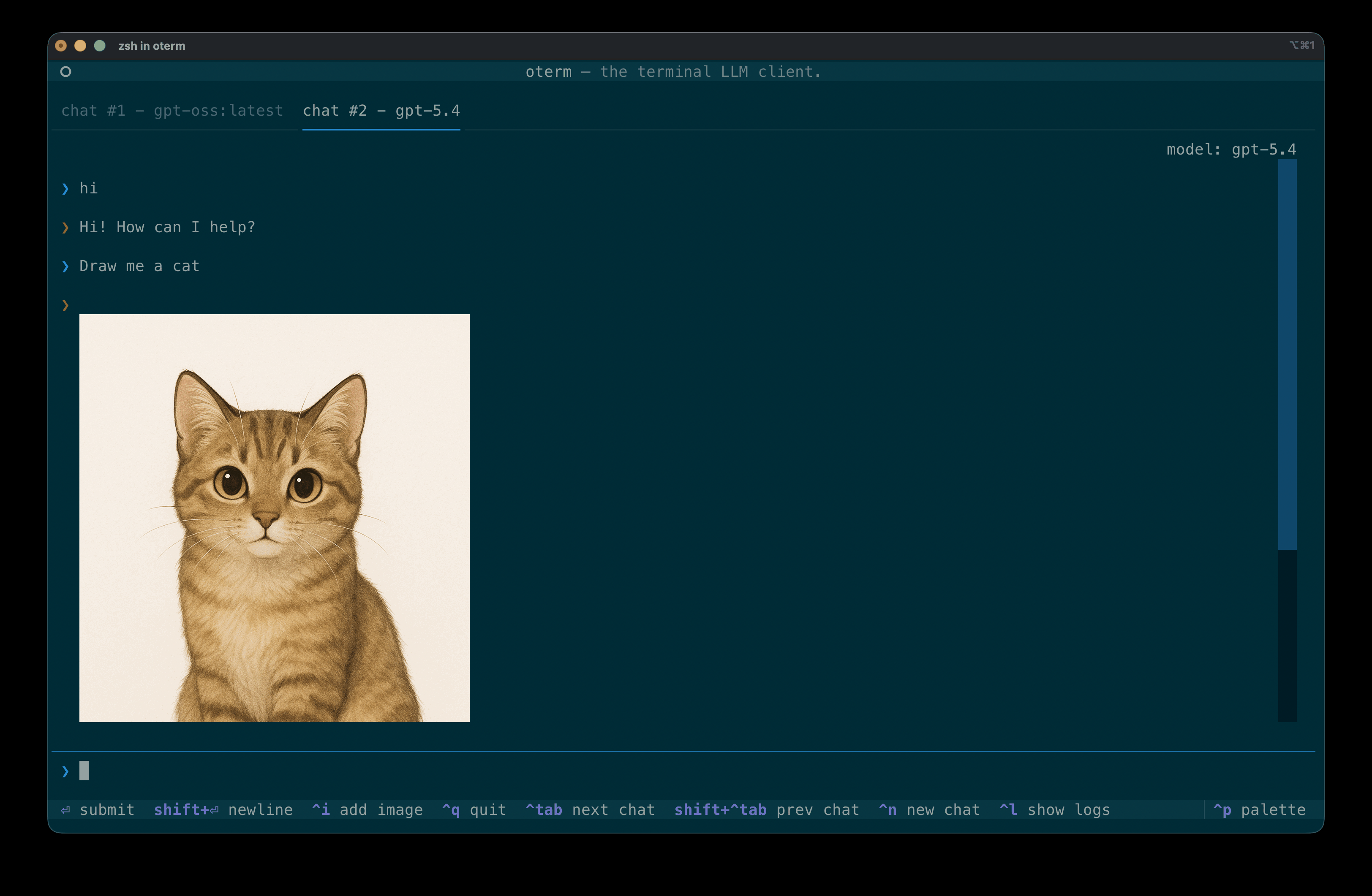 Assistant-emitted image